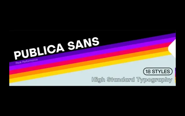 Publica Sans specimen from Facetype