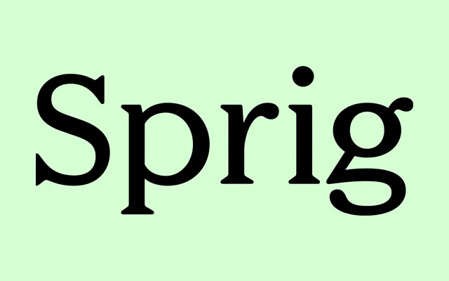 Sprig specimen from Faire Type