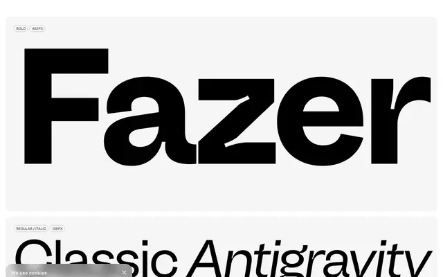 Fazer specimen from Family Type