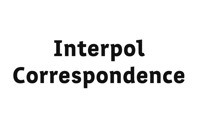 Interpol Correspondence specimen from Famira Fonts