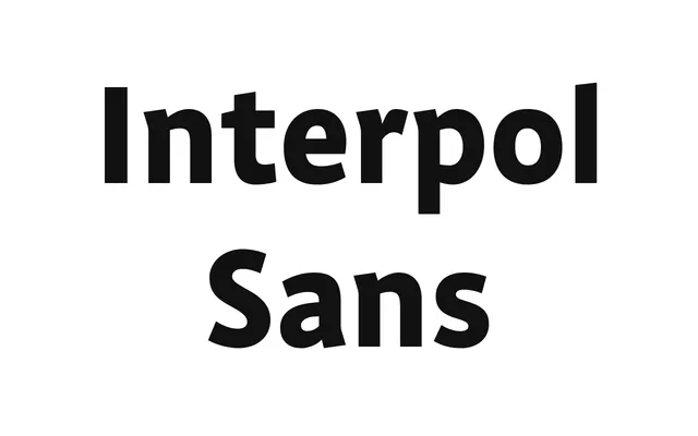 Interpol Sans specimen from Famira Fonts