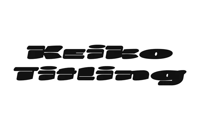 Keiko Titling specimen from Famira Fonts