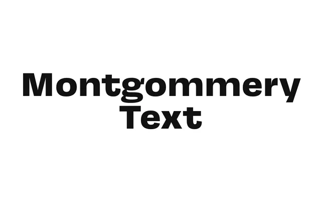 Montgommery Text specimen from Famira Fonts