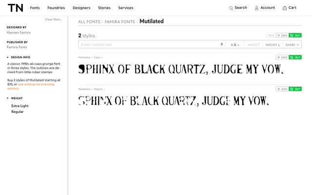 Mutilated specimen from Famira Fonts