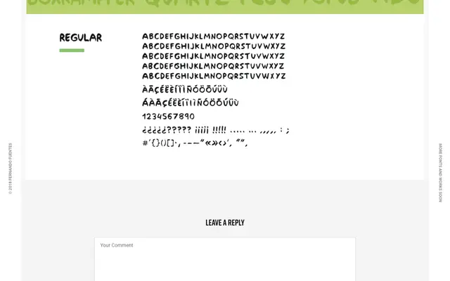 Ruben Fernandez specimen from Fandofonts