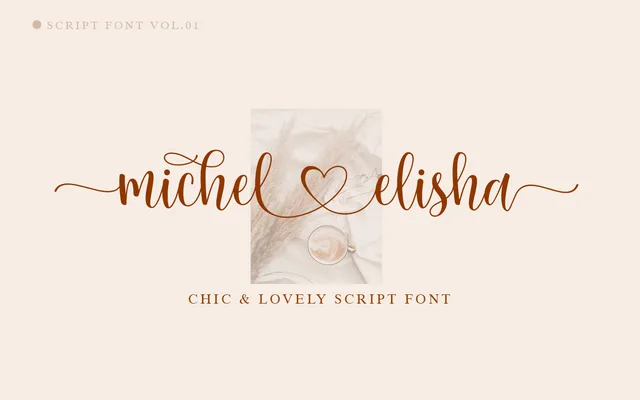 Michel Elisha Script specimen from Fargun Studio