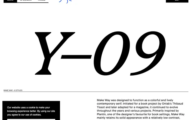 Make Way specimen from Fatype