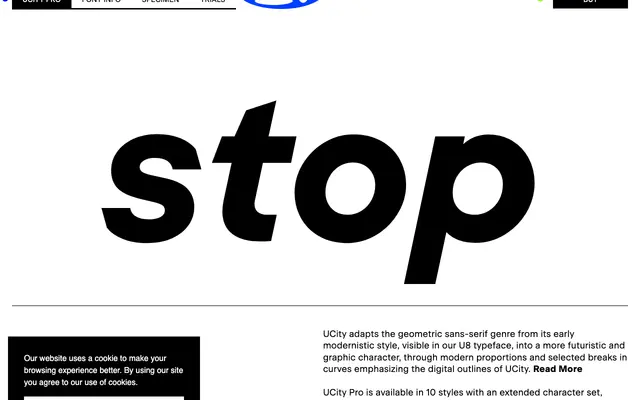 UCity Pro specimen from Fatype