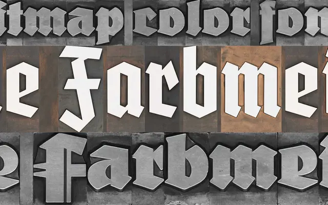 FDI Farbmeister specimen from FDI Type Foundry