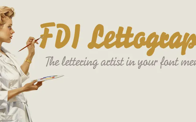 FDI Lettograph specimen from FDI Type Foundry