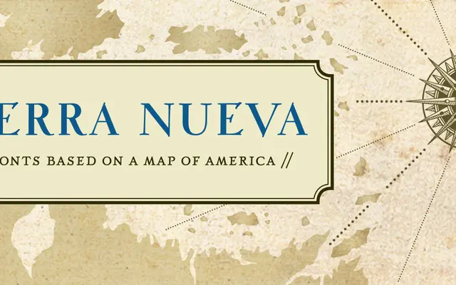 Tierra Nueva specimen from FDI Type Foundry