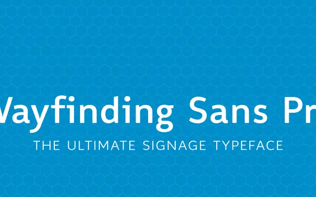 Wayfinding Sans Pro specimen from FDI Type Foundry