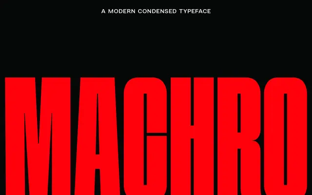 FBS MACHRO specimen from Febspace Studio