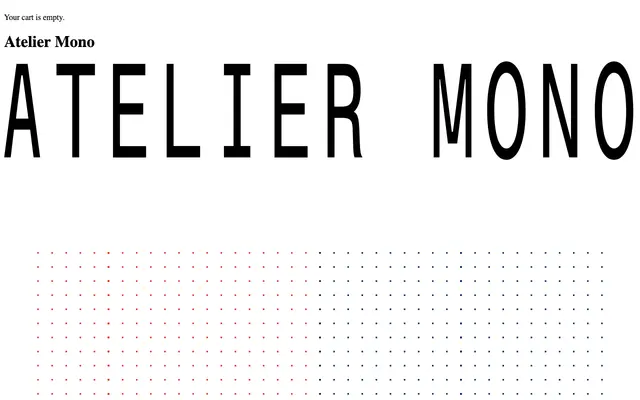 Atelier Mono specimen from Feedtype