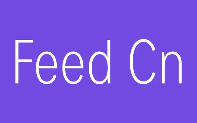 Feed Sans Condensed specimen from Feedtype