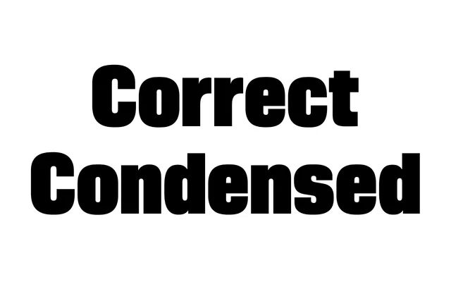 Correct Condensed specimen from Feliciano Type