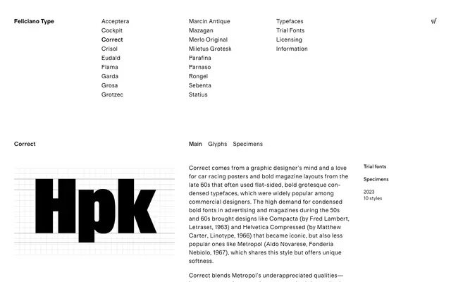 Correct Condensed specimen from Feliciano Type