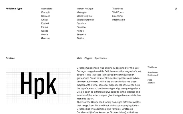 Grotzec specimen from Feliciano Type