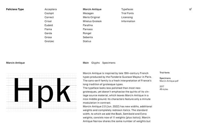 Marcin Antique specimen from Feliciano Type