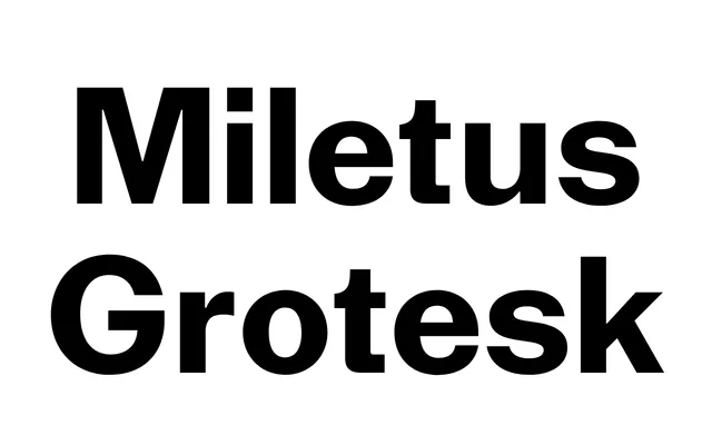 Miletus Grotesk specimen from Feliciano Type