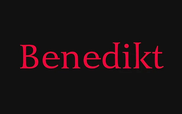 Benedikt specimen from Finaltype