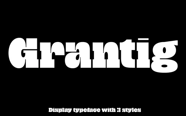 Grantig specimen from Fincker Font Cuisine