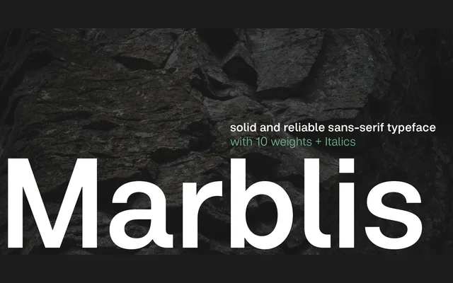 Marblis specimen from Fincker Font Cuisine