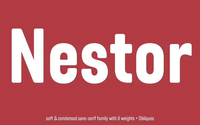Nestor specimen from Fincker Font Cuisine