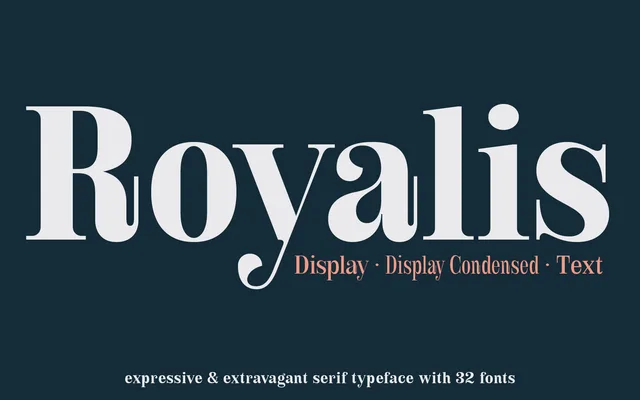 Royalis specimen from Fincker Font Cuisine