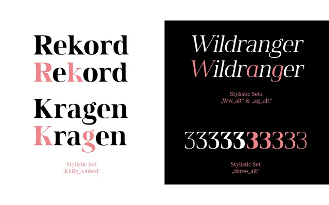 Spitzkant specimen from Fincker Font Cuisine