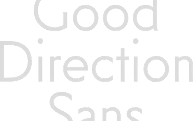 Good Direction Sans specimen from FOLCH