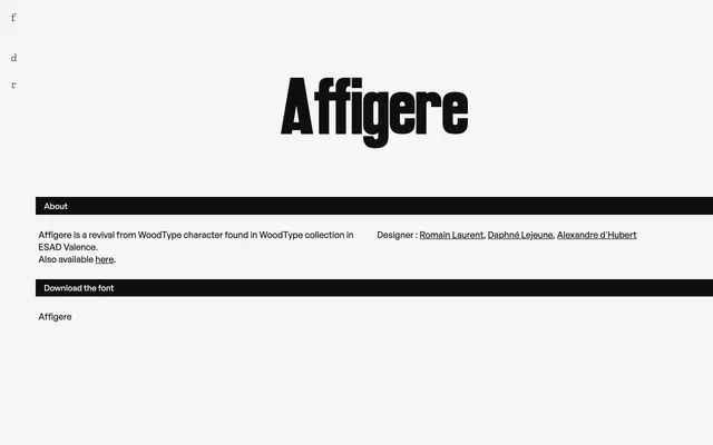 Affigere specimen from Fond de riz