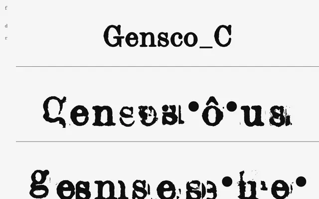 Gensco specimen from Fond de riz