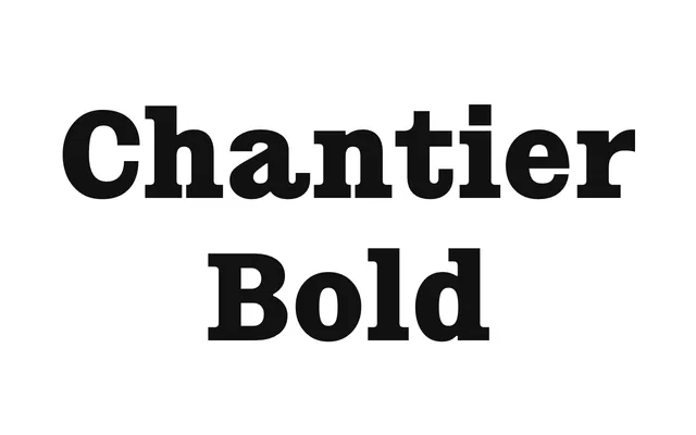 Chantier Bold specimen from Fonderie Bretagne