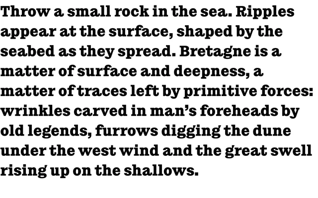 Chantier Bold specimen from Fonderie Bretagne