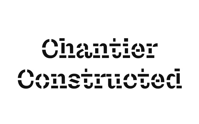 Chantier Constructed specimen from Fonderie Bretagne