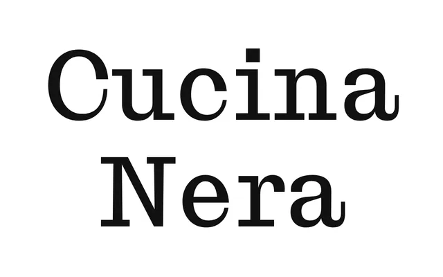 Cucina Nera specimen from Fonderie Bretagne