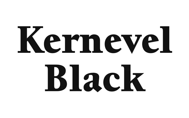 Kernevel Black specimen from Fonderie Bretagne