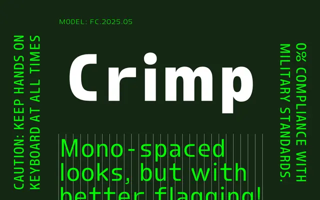FC Crimp specimen from Font Club Belgica