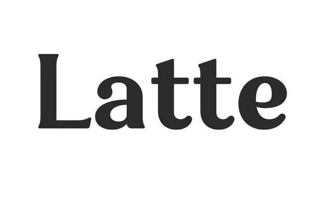 Latte specimen from Font Kitchen