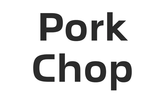 Pork Chop specimen from Font Kitchen