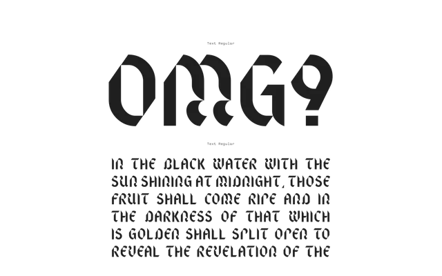 Text specimen from Font Review Journal