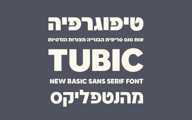 FbTubic Sans specimen from FontBit