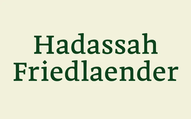Hadassah Friedlaender specimen from Fontef