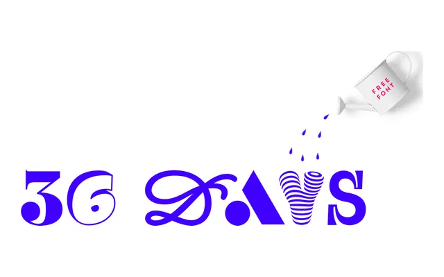 36 Days specimen from Fontfabric