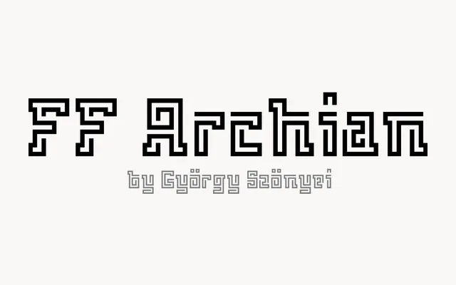 FF Archian specimen from FontFont