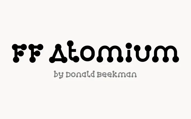 FF Atomium specimen from FontFont
