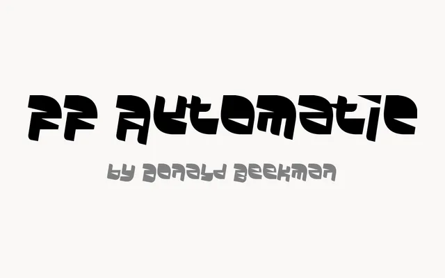 FF Automatic specimen from FontFont