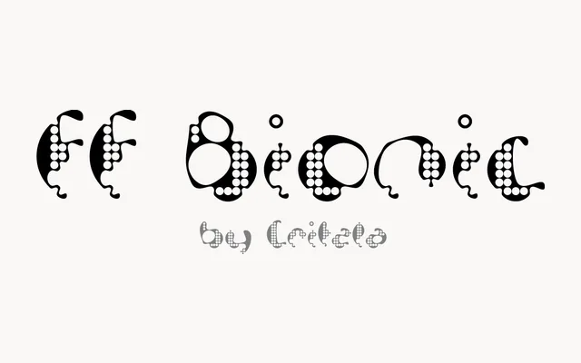 FF Bionic specimen from FontFont