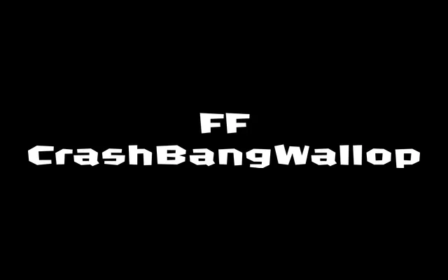 FF CrashBangWallop specimen from FontFont